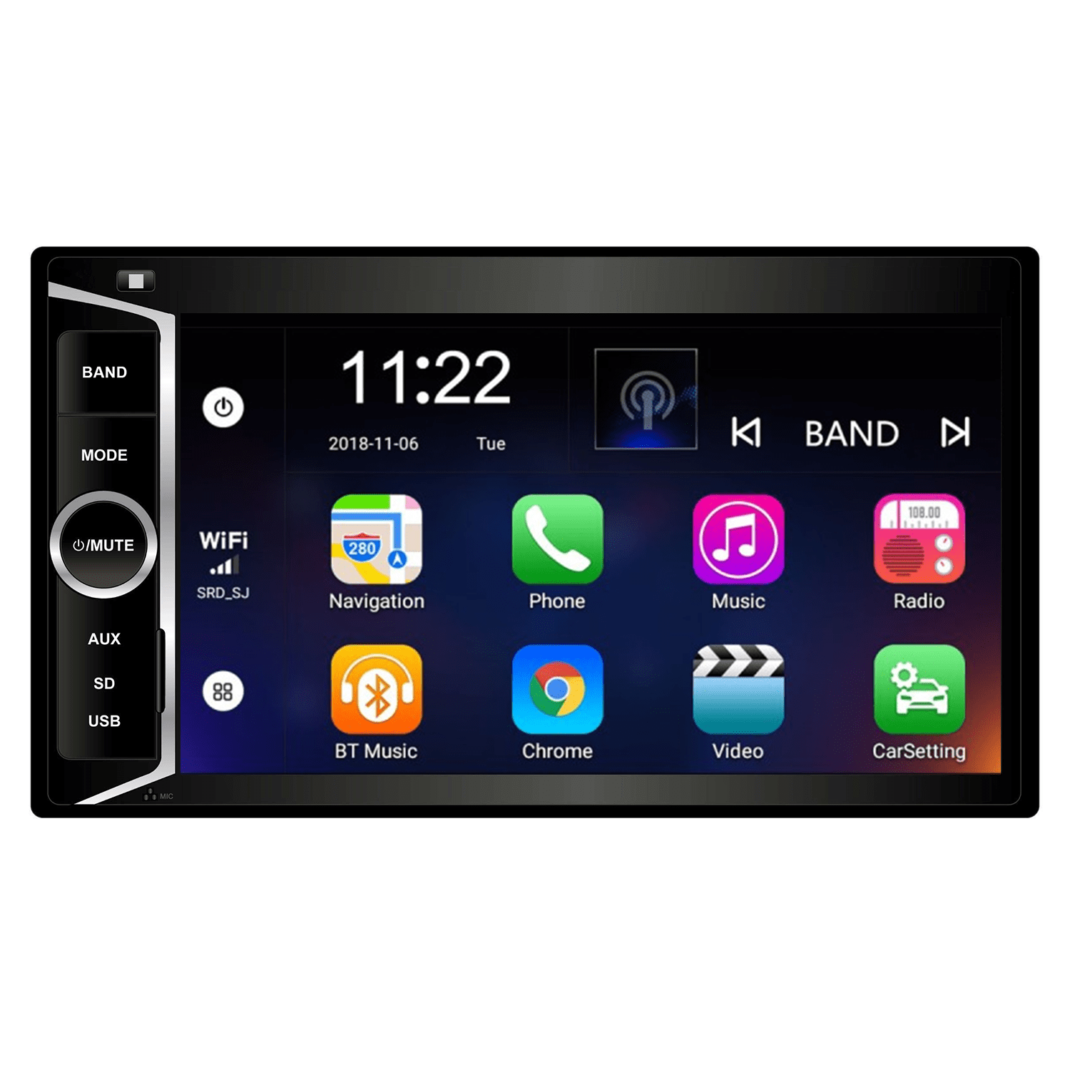 Radio para carro, mp3, fm, mp3, usb, micro sd, Bluetooth - Novicompu